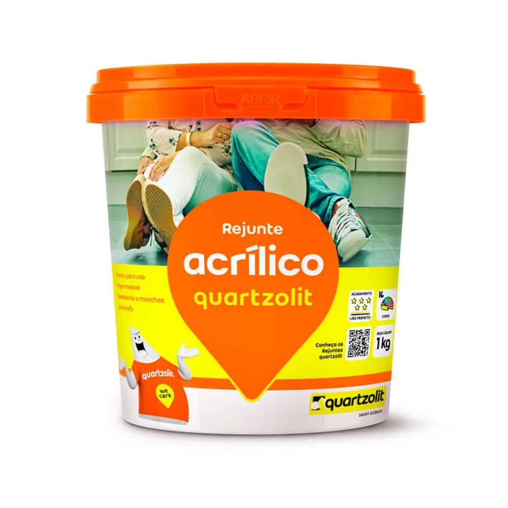 Rejuntamento Quart. Acrilico Marrom Cafe 1kg
