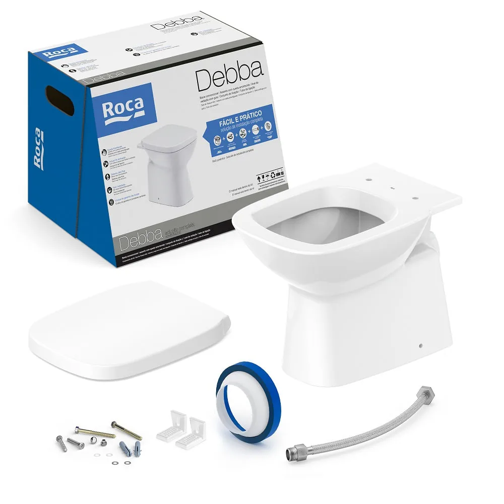 Kit Roca Debba Classic Branco com Kit Inst.e