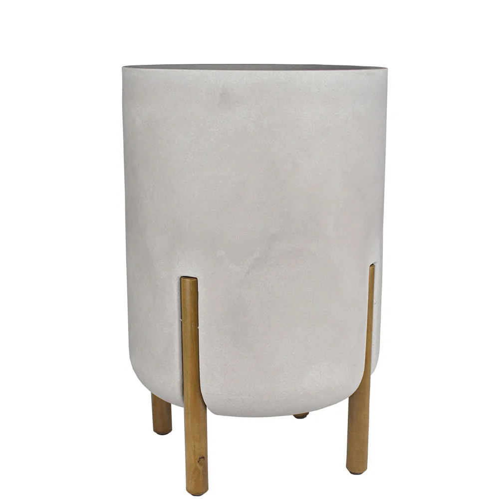Vaso Cilindro Decore 34 Cimento Queimado Jvcdcq Japi