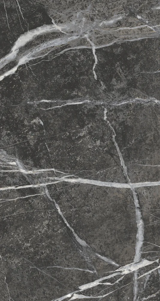 Piso cerâmico polido Milleniun Nero 62x119 retificado - Lume Cerâmica