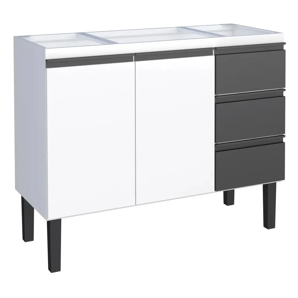 Gabinete Aco Netuno Preto 1,60MT - Cozimax
