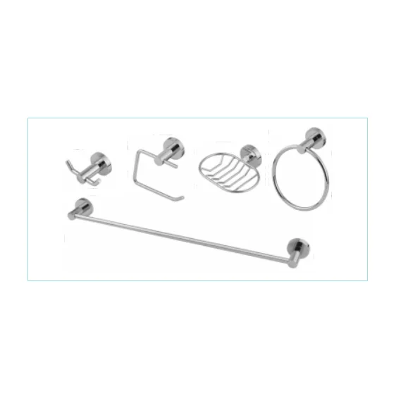 Kit de Acessórios Canopla Red. 5 Pçs Luxo 0483 - Metal Tech
