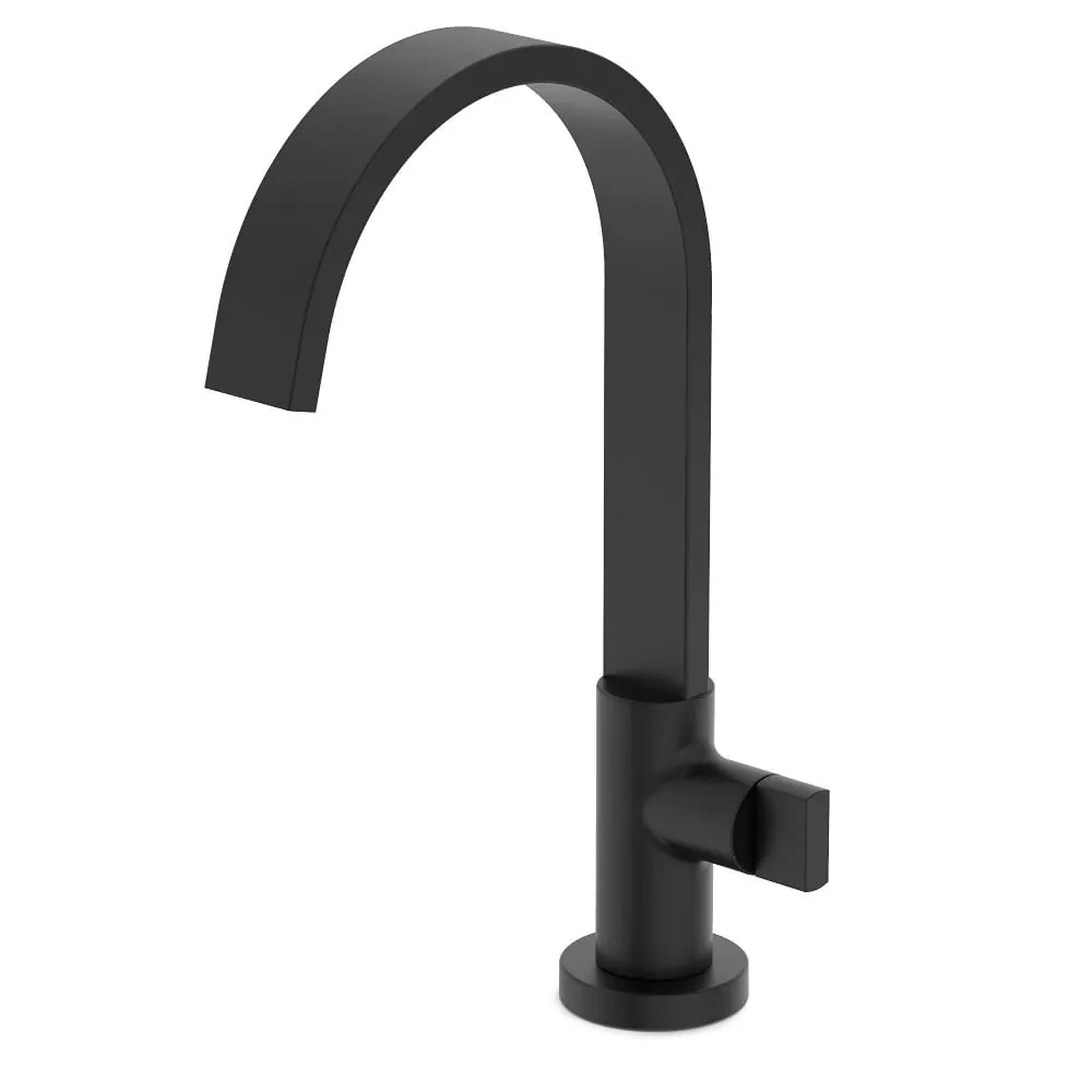 Torneira para Lavatório Bica Alta Mesa Preto Matte - Celite